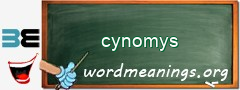 WordMeaning blackboard for cynomys